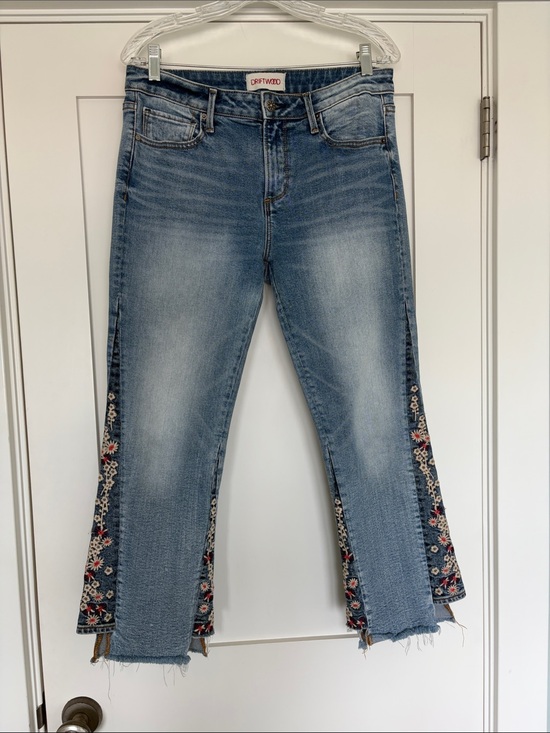 DRIFTWOOD Denim - DRIFTWOOD Indie Embroidered Side-Panel Flare Jeans